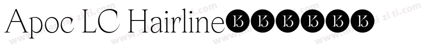 Apoc LC Hairline字体转换